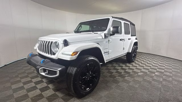 2024 Bright White Clearcoat Jeep Wrangler Sahara 4xe 4X4 SUV