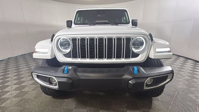 2024 Bright White Clearcoat Jeep Wrangler Sahara 4xe 4X4 SUV