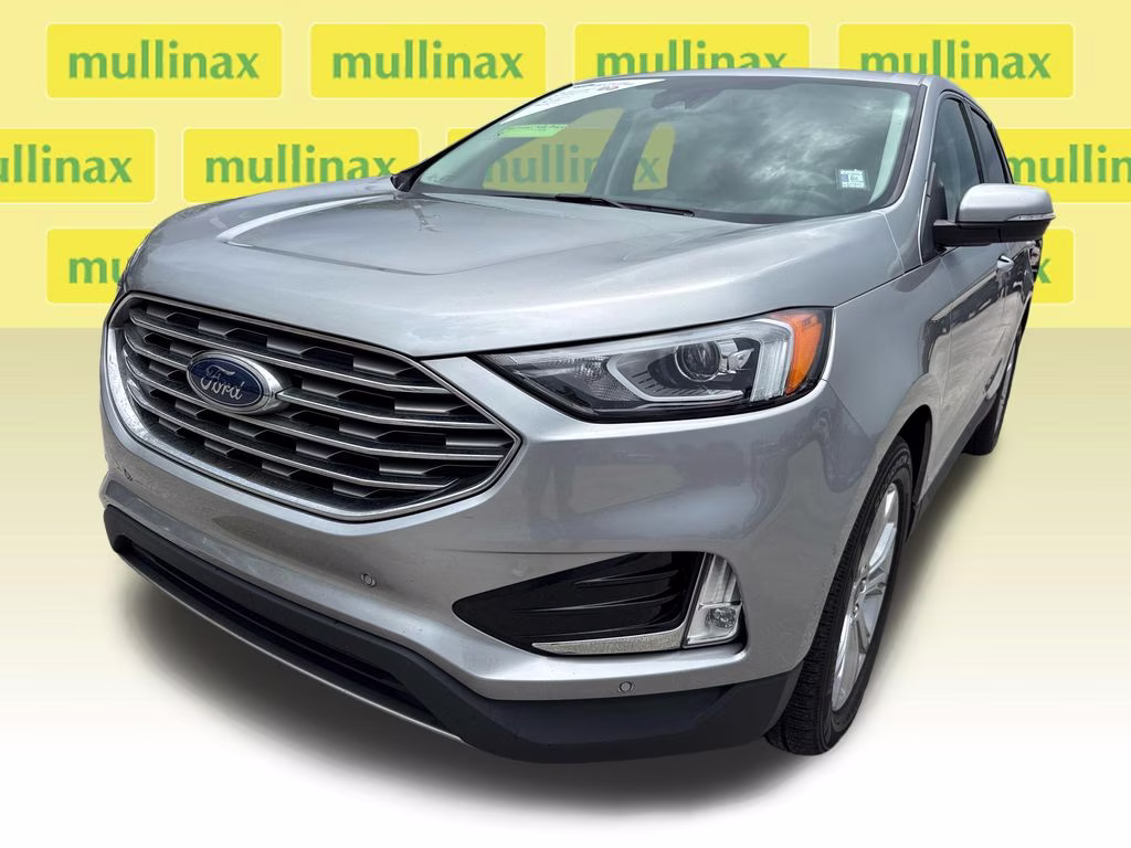 2021 Iconic Silver Metallic Ford Edge Titanium FWD SUV