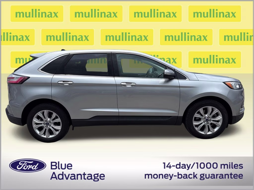 2021 Iconic Silver Metallic Ford Edge Titanium FWD SUV