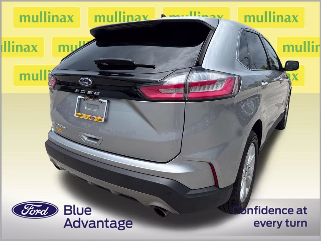 2021 Iconic Silver Metallic Ford Edge Titanium FWD SUV