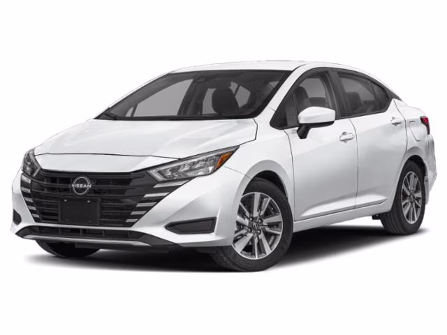 2025 Aspen White Tricoat Nissan Versa 1.6 SV FWD Sedan