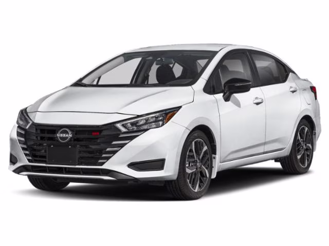 2025 Aspen White Tricoat Nissan Versa 1.6 SR FWD Sedan