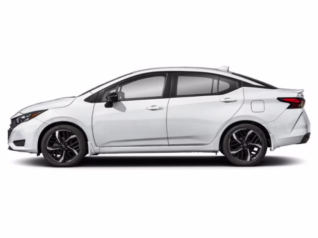 2025 Aspen White Tricoat Nissan Versa 1.6 SR FWD Sedan