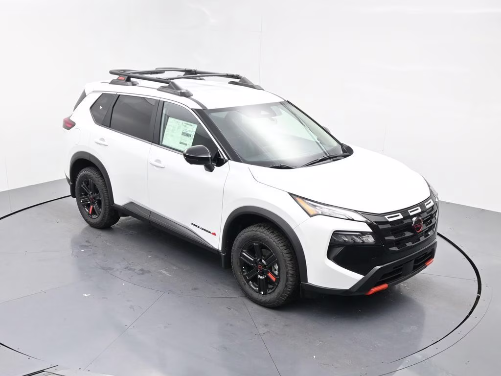 2026 Everest White Pearl Tricoat Nissan Rogue Rock Creek AWD SUV