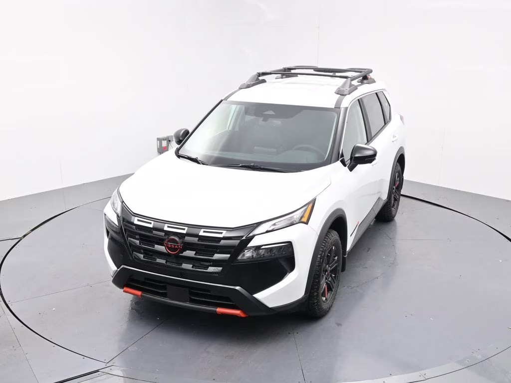 2026 Everest White Pearl Tricoat Nissan Rogue Rock Creek AWD SUV