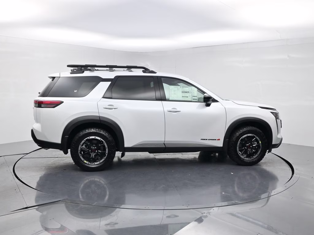 2026 Everest White Pearl Tricoat Nissan Pathfinder Rock Creek 4X4 SUV