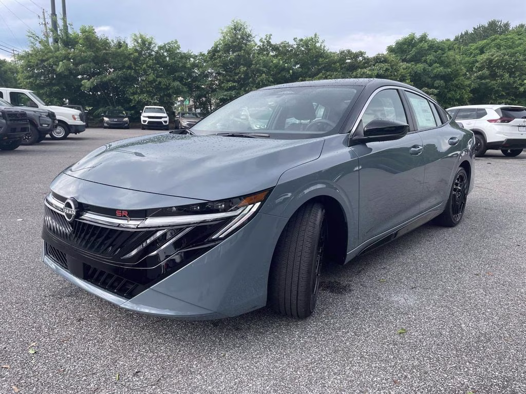 2026 Atlantic Gray/Super Black Nissan Sentra SR FWD Sedan