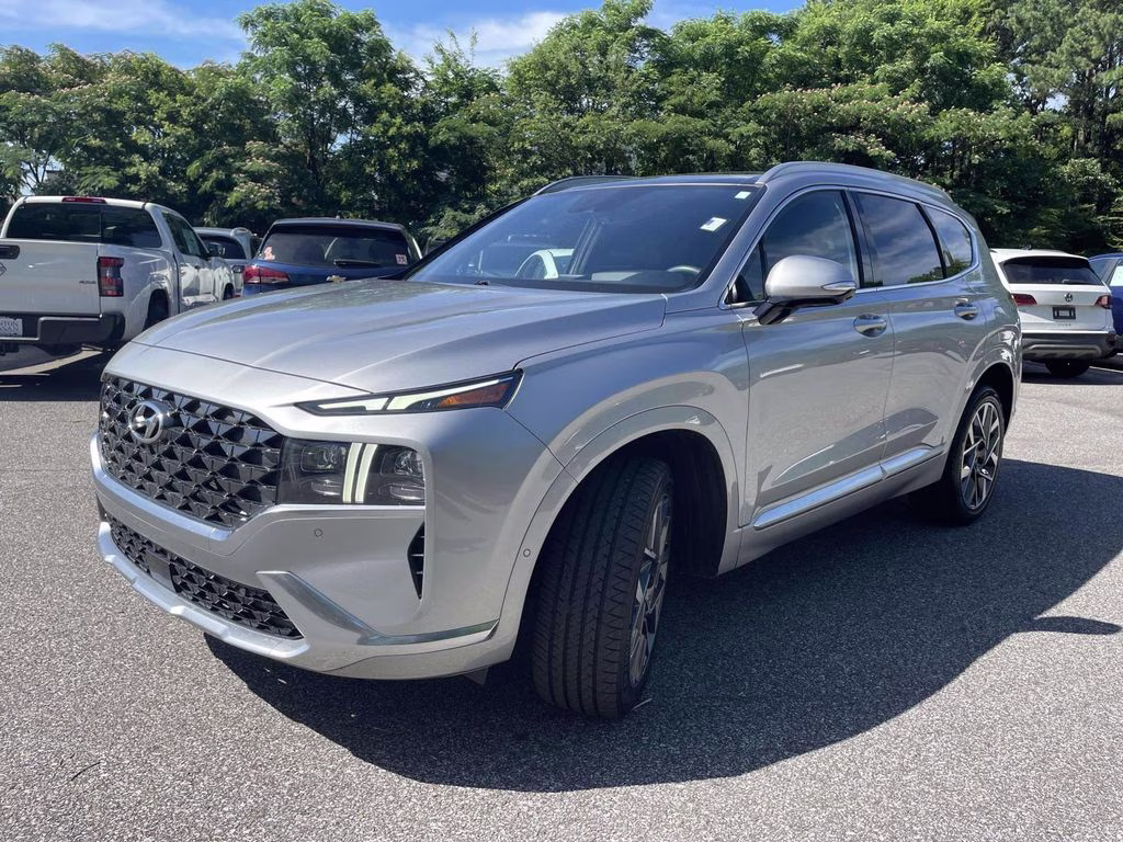 2023 Shimmering Silver Pearl Hyundai Santa Fe Calligraphy FWD SUV