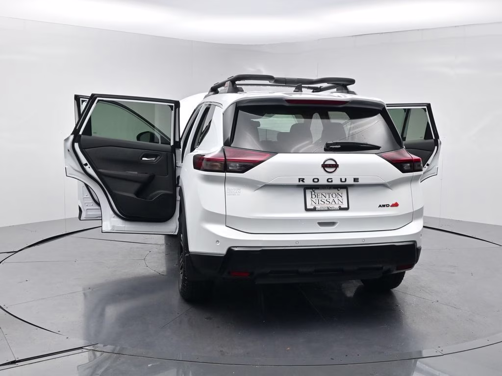 2026 Everest White Pearl Tricoat Nissan Rogue Rock Creek AWD SUV