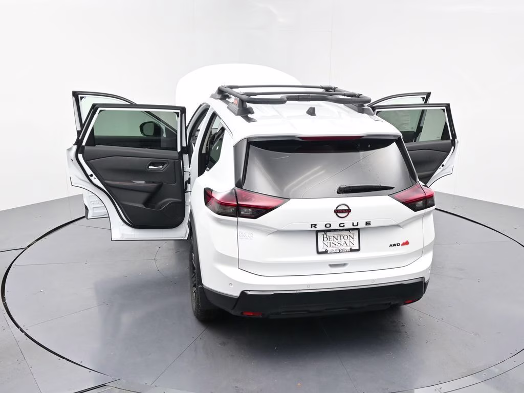 2026 Everest White Pearl Tricoat Nissan Rogue Rock Creek AWD SUV