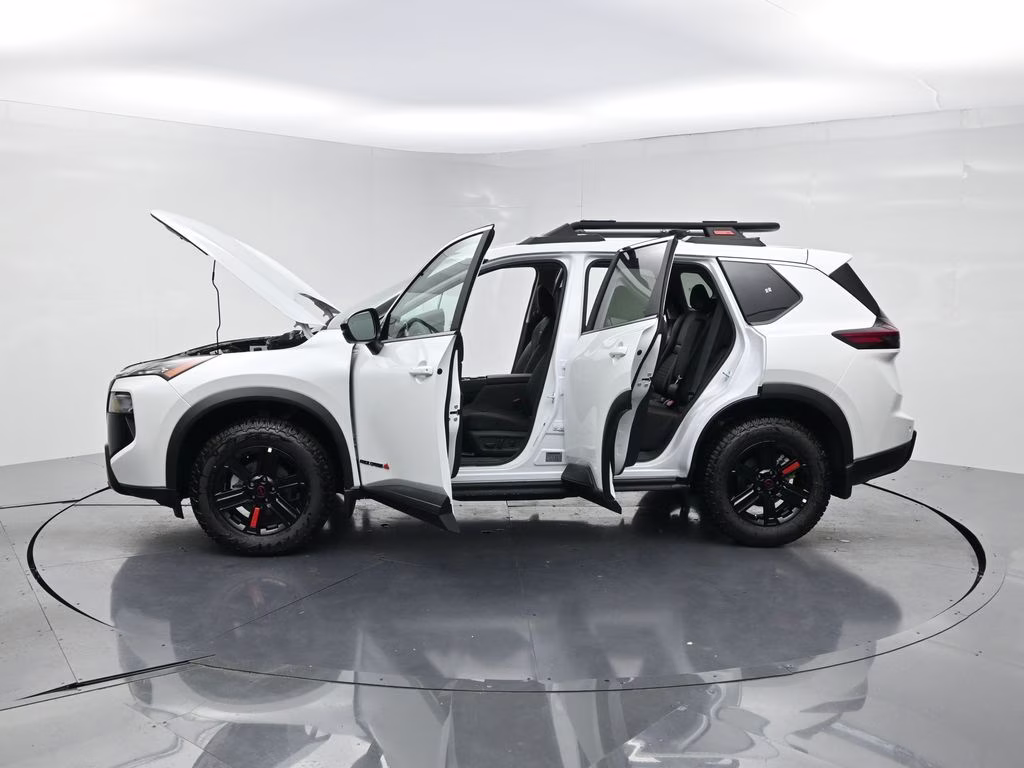2026 Everest White Pearl Tricoat Nissan Rogue Rock Creek AWD SUV