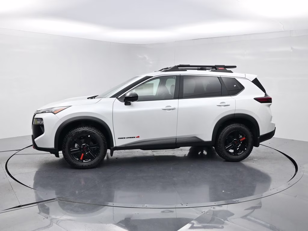 2026 Everest White Pearl Tricoat Nissan Rogue Rock Creek AWD SUV