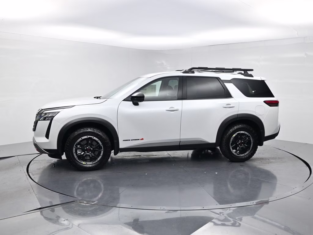 2026 Everest White Pearl Tricoat Nissan Pathfinder Rock Creek 4X4 SUV