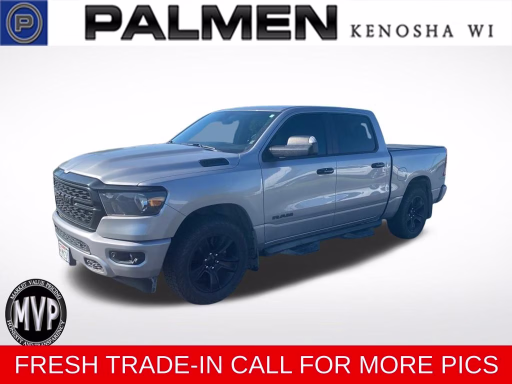 2023 Billet Silver Metallic Clearcoat Ram 1500 Big Horn/Lone Star 4X4 Truck