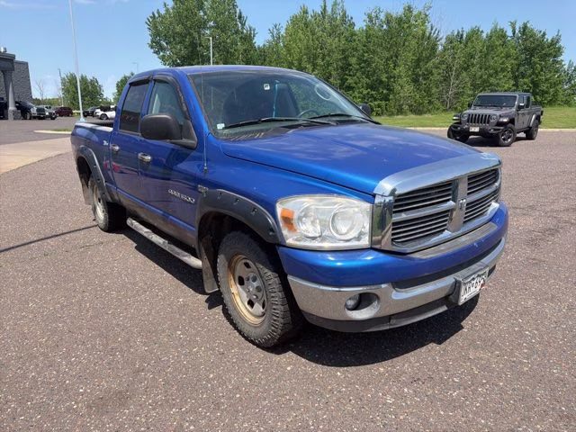 2007 Blue Dodge Ram 1500 SLT 4X4 Truck