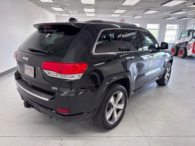 2015 Brilliant Black Crystal Pearlcoat Jeep Grand Cherokee Overland 4X4 SUV