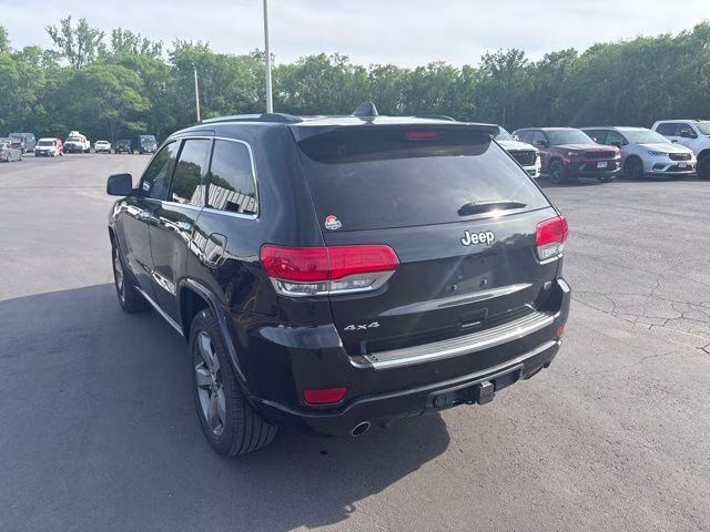 2015 Brilliant Black Crystal Pearlcoat Jeep Grand Cherokee Overland 4X4 SUV