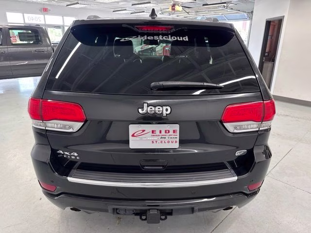 2015 Brilliant Black Crystal Pearlcoat Jeep Grand Cherokee Overland 4X4 SUV