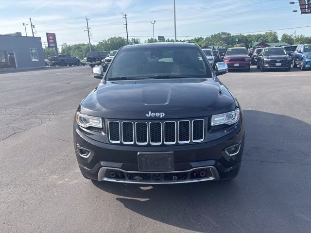 2015 Brilliant Black Crystal Pearlcoat Jeep Grand Cherokee Overland 4X4 SUV