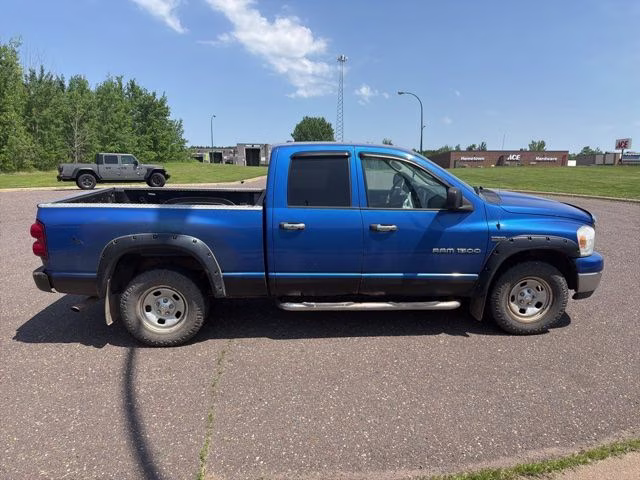 2007 Blue Dodge Ram 1500 SLT 4X4 Truck