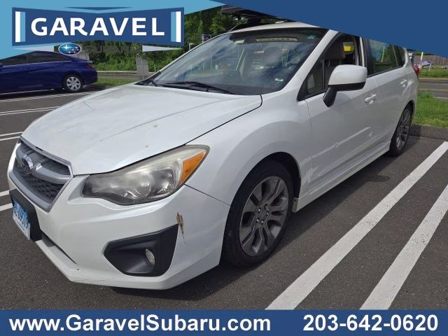2013 Satin White Pearl Subaru Impreza 2.0i Sport Premium AWD Hatchback