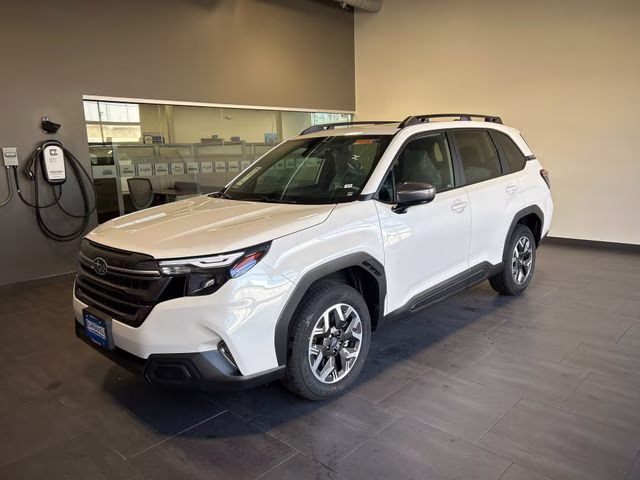 2026 White Subaru Forester Premium AWD SUV