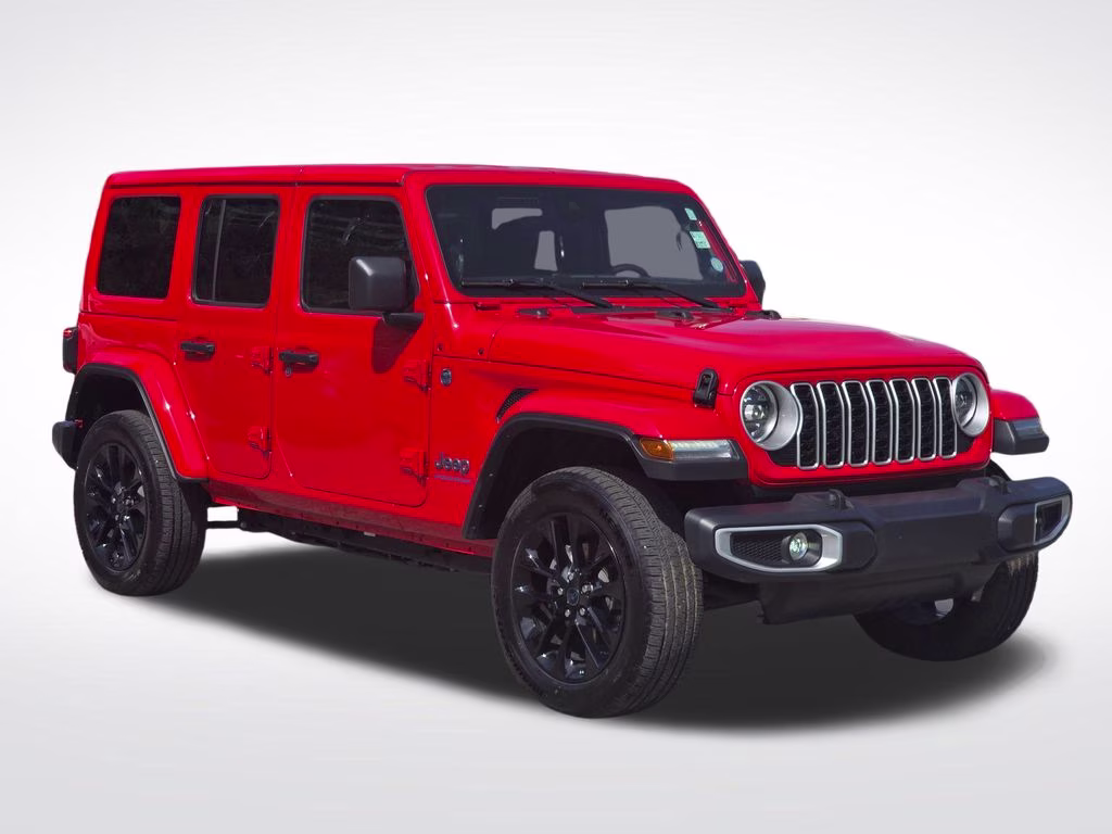 2025 Firecracker Red Clearcoat Jeep Wrangler Sahara 4xe 4X4 SUV