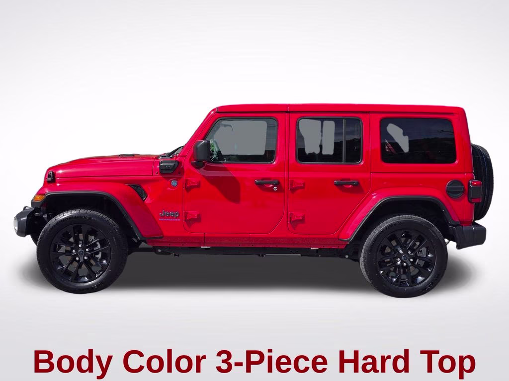 2025 Firecracker Red Clearcoat Jeep Wrangler Sahara 4xe 4X4 SUV