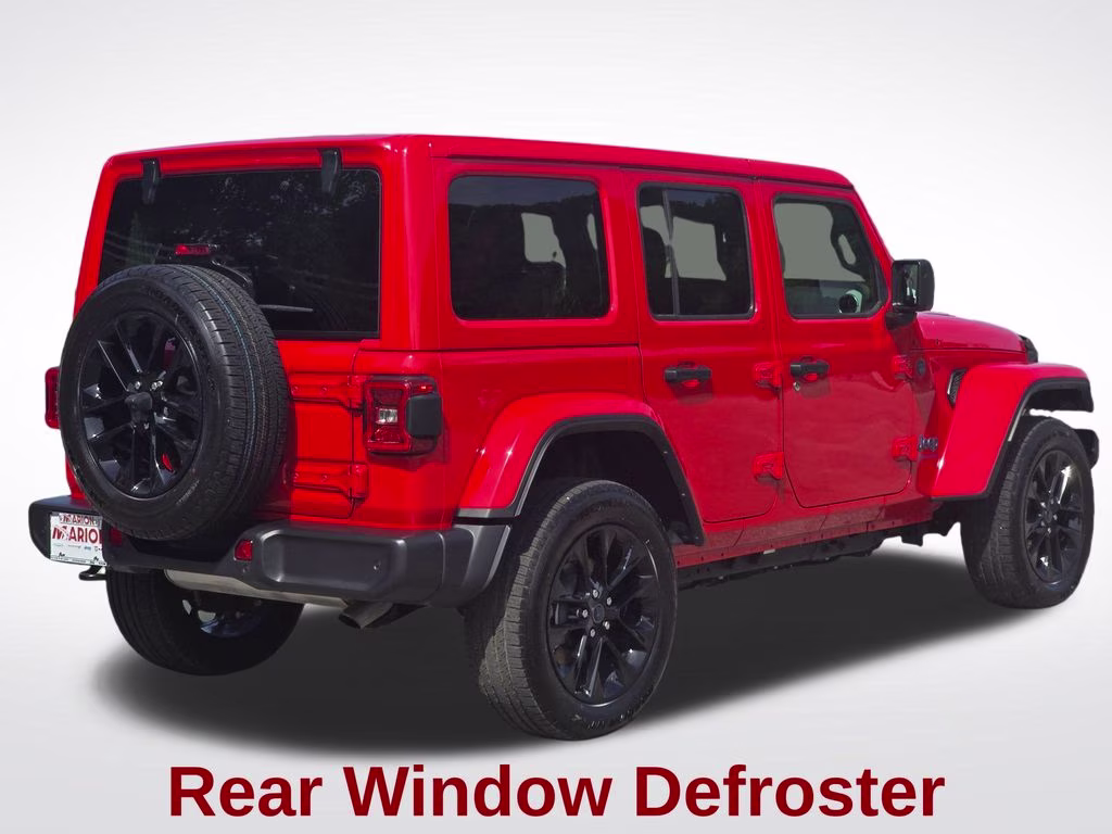 2025 Firecracker Red Clearcoat Jeep Wrangler Sahara 4xe 4X4 SUV