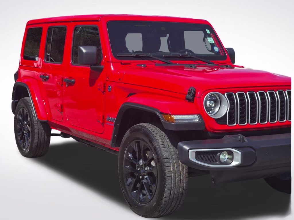 2025 Firecracker Red Clearcoat Jeep Wrangler Sahara 4xe 4X4 SUV