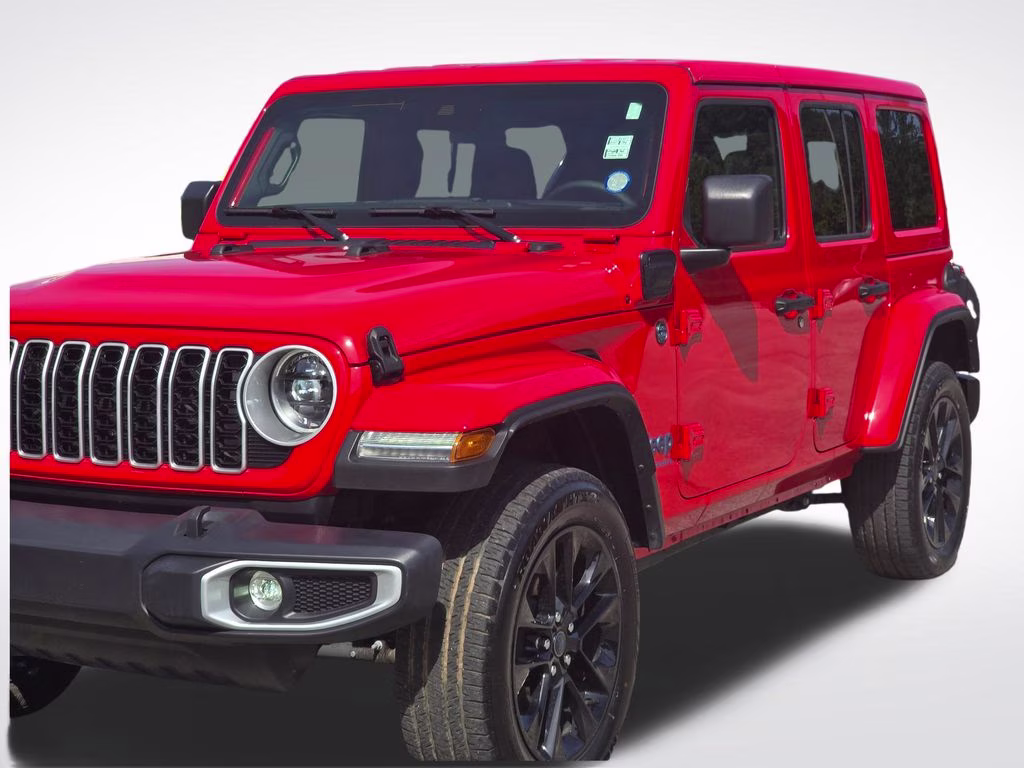 2025 Firecracker Red Clearcoat Jeep Wrangler Sahara 4xe 4X4 SUV