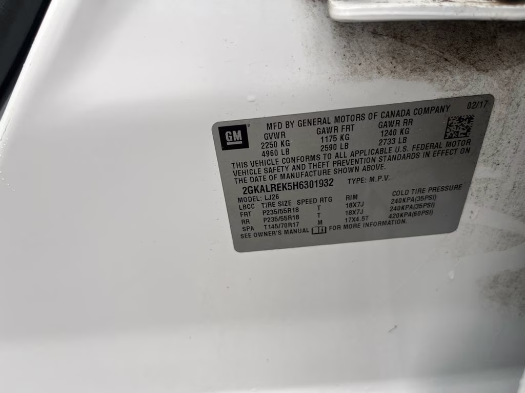 2017 Summit White GMC Terrain Denali FWD SUV