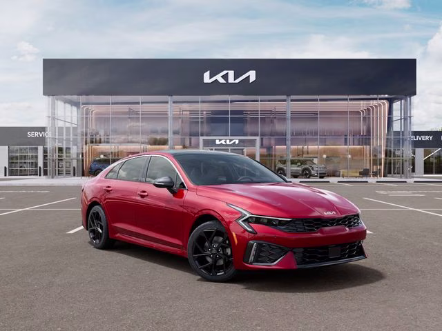 2026 Runway Red Kia K5 GT-Line AWD Sedan