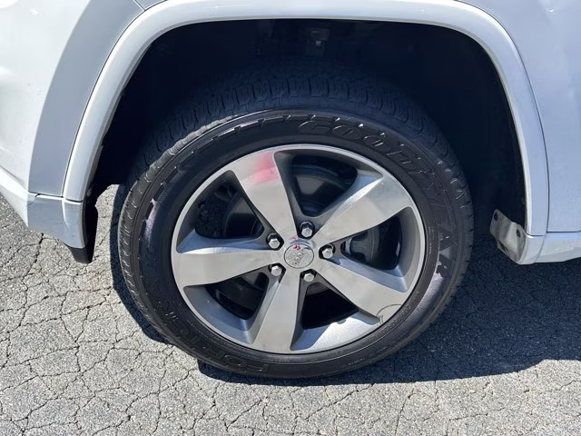 2015 Bright White Clearcoat Jeep Grand Cherokee Overland 4X4 SUV