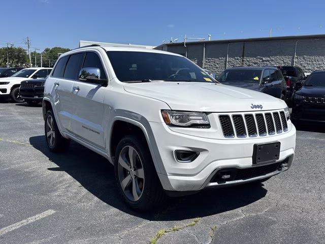 2015 Bright White Clearcoat Jeep Grand Cherokee Overland 4X4 SUV