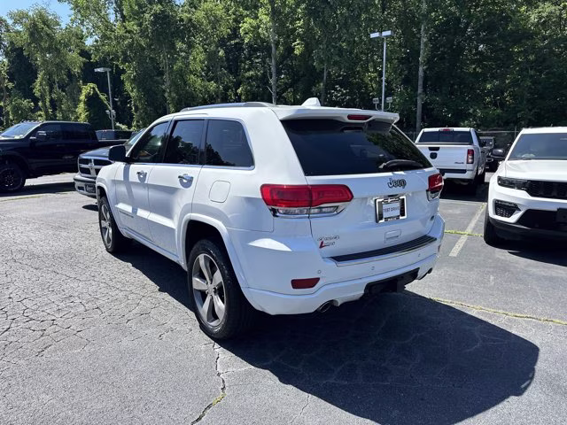 2015 Bright White Clearcoat Jeep Grand Cherokee Overland 4X4 SUV