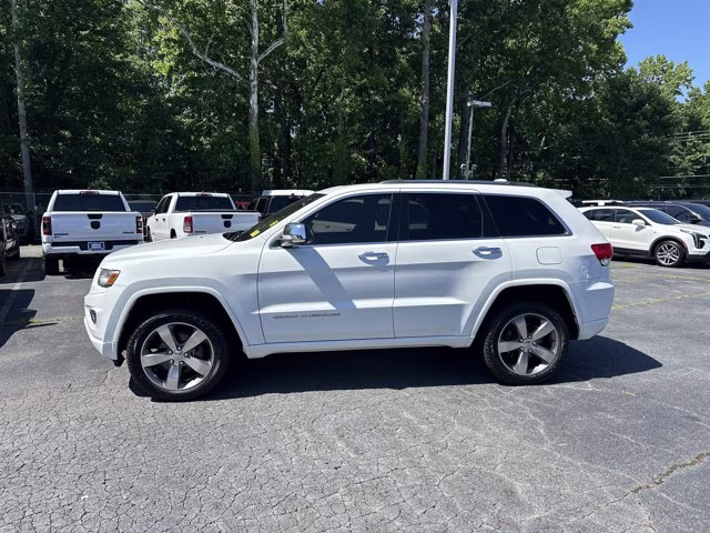 2015 Bright White Clearcoat Jeep Grand Cherokee Overland 4X4 SUV