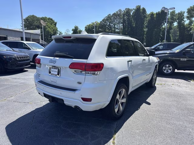 2015 Bright White Clearcoat Jeep Grand Cherokee Overland 4X4 SUV