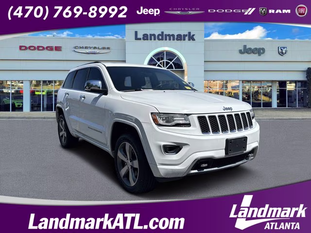 2015 Bright White Clearcoat Jeep Grand Cherokee Overland 4X4 SUV
