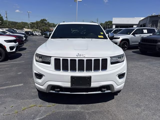 2015 Bright White Clearcoat Jeep Grand Cherokee Overland 4X4 SUV