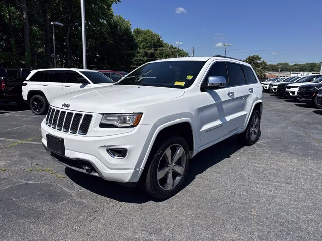 2015 Bright White Clearcoat Jeep Grand Cherokee Overland 4X4 SUV