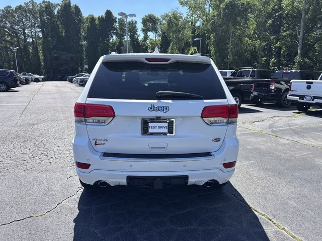2015 Bright White Clearcoat Jeep Grand Cherokee Overland 4X4 SUV