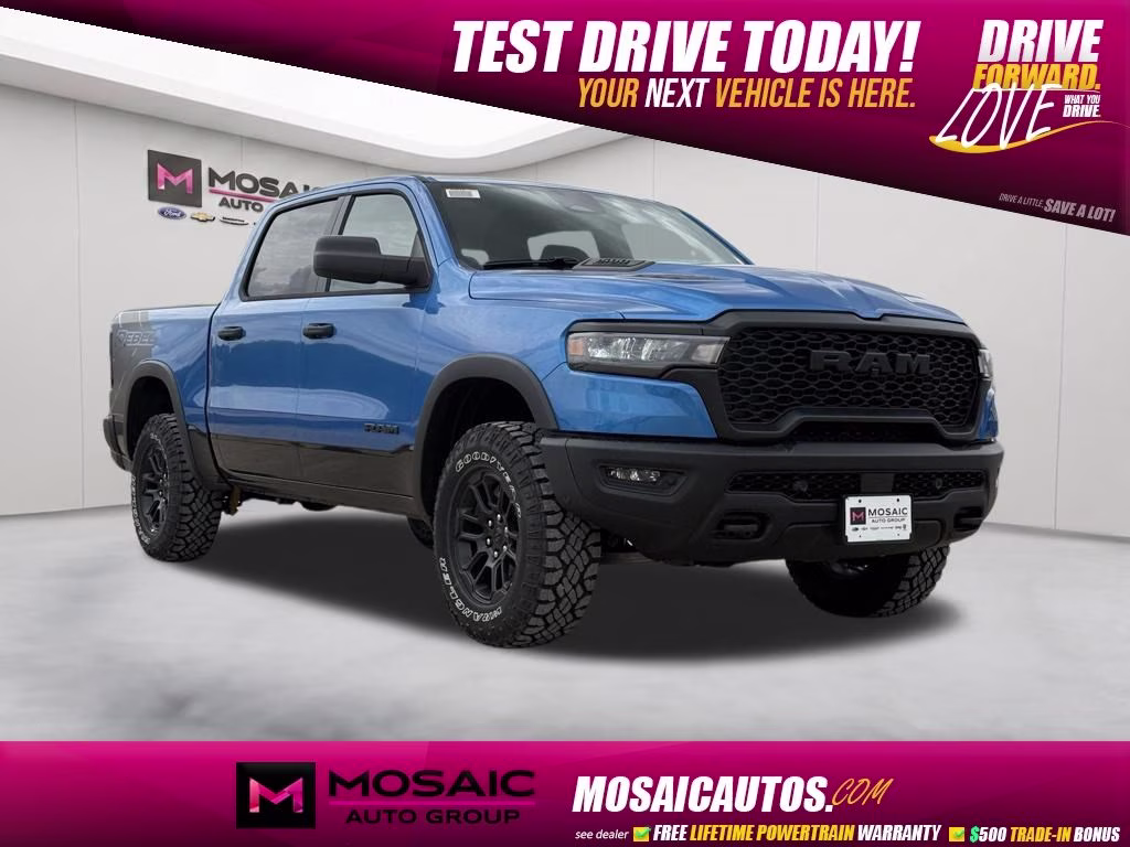 2026 Hydro Blue Pearlcoat Ram 1500 Rebel 4X4 Truck