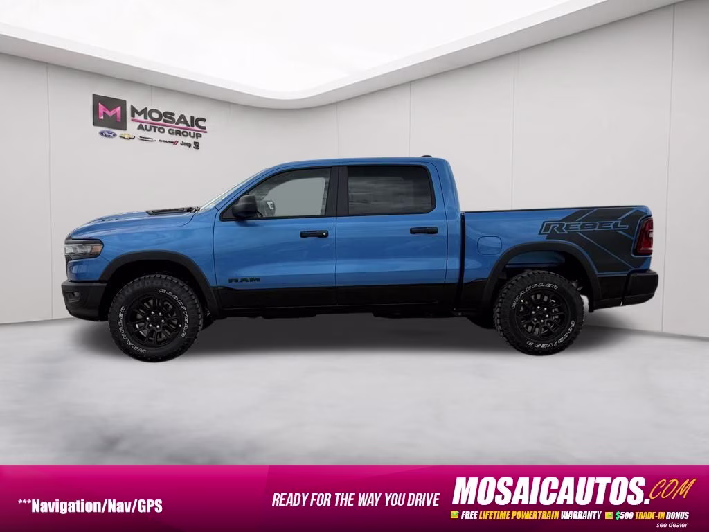 2026 Hydro Blue Pearlcoat Ram 1500 Rebel 4X4 Truck