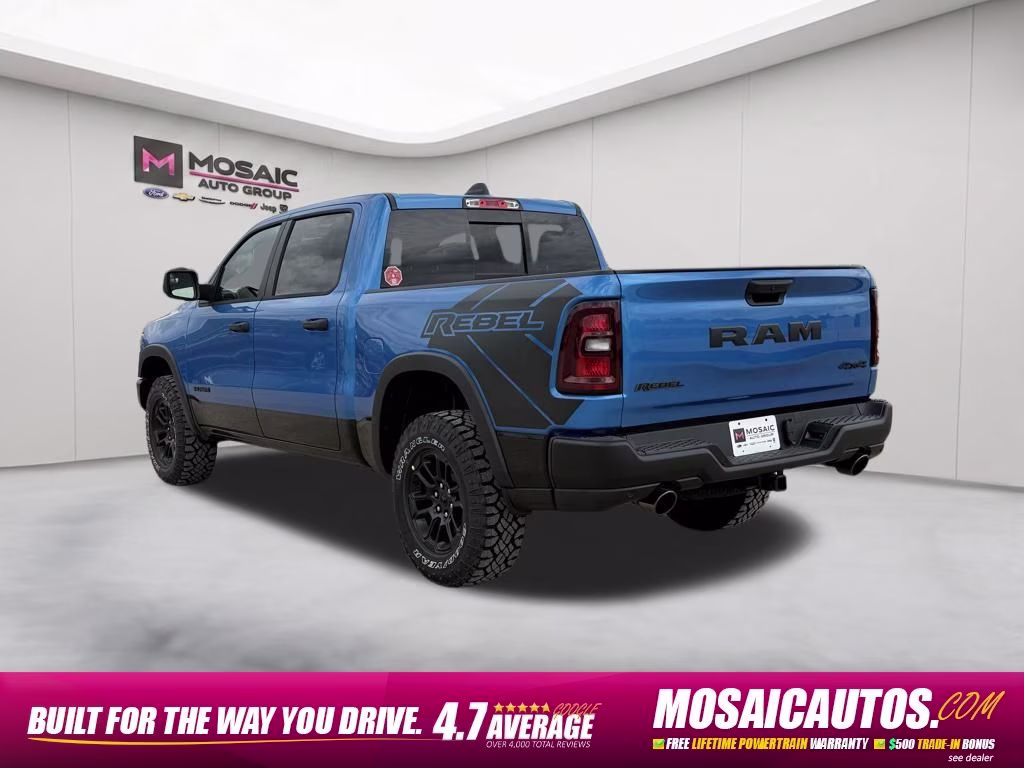2026 Hydro Blue Pearlcoat Ram 1500 Rebel 4X4 Truck