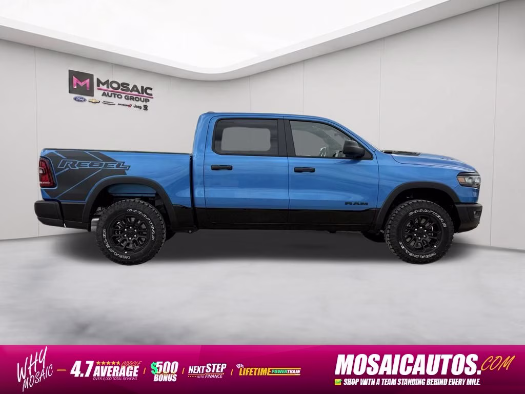 2026 Hydro Blue Pearlcoat Ram 1500 Rebel 4X4 Truck