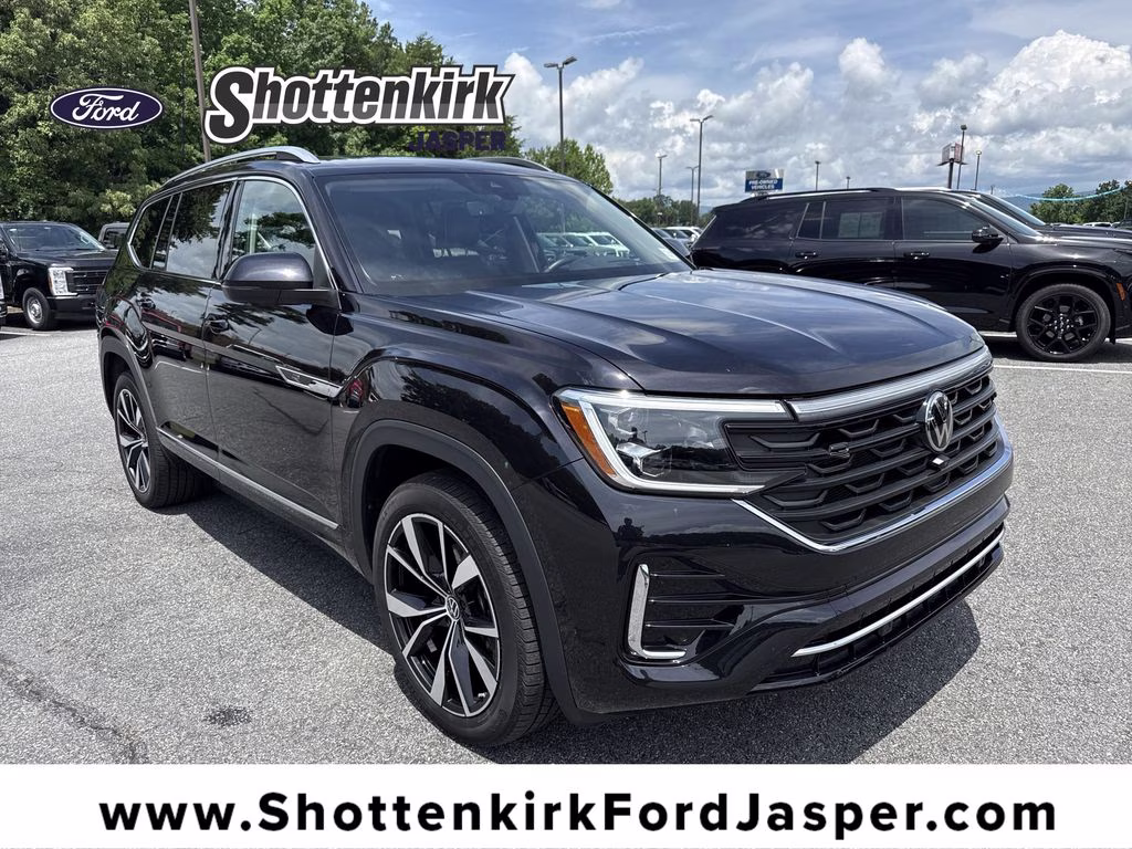 2024 Deep Black Volkswagen Atlas 2.0T SEL Premium R-Line AWD SUV
