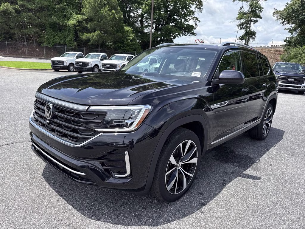 2024 Deep Black Volkswagen Atlas 2.0T SEL Premium R-Line AWD SUV