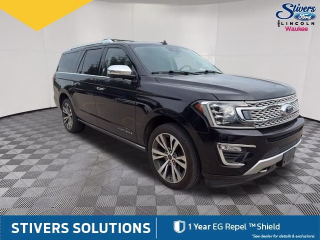2021 Agate Black Metallic Ford Expedition Max Platinum 4X4 SUV